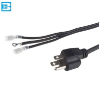 Brazil UC approved 3 pin 10A power cords AC electric power coreds cable