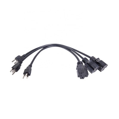 Hot sale USA ZB-03E 3 pin NEMA5-15P plug power cord 3 cores AC Power Cord Cable to sale